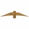 Ekena Millwork Bellingham Rough Sawn Timber Gable Bracket, Western Red Cedar, 60"W x 12"H x 4"D x 6"F, 5/12 Pitch GBW060X12X0406BEL00RWR - alternate 1